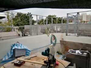 九龍塘又一村天台戶外木工程1