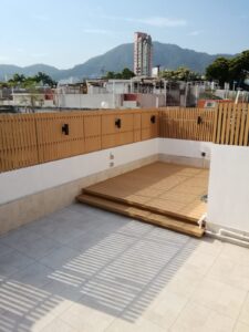 九龍塘又一村天台戶外木工程10