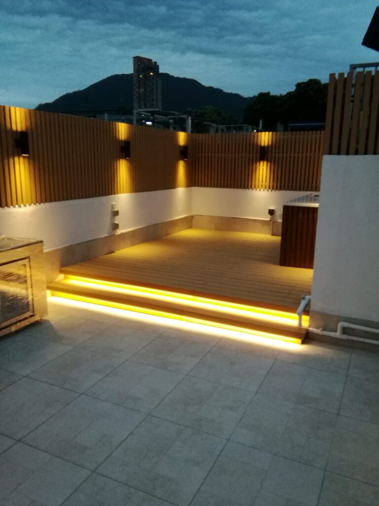 九龍塘又一村天台戶外木工程19