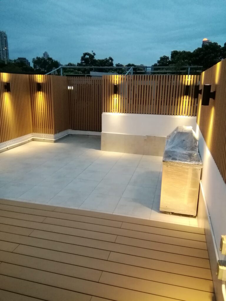 九龍塘又一村天台戶外木工程22