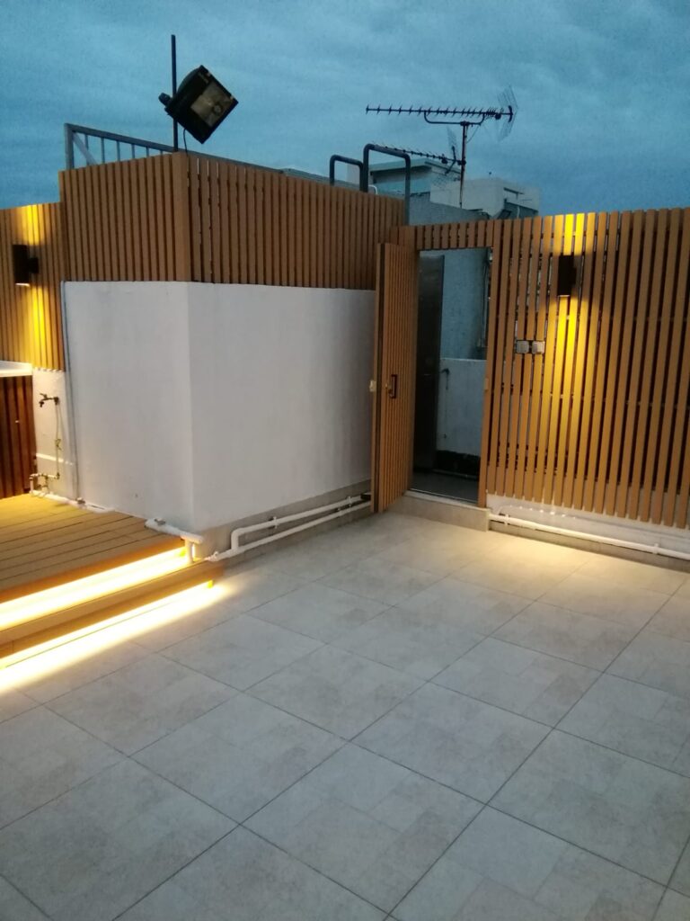 九龍塘又一村天台戶外木工程24