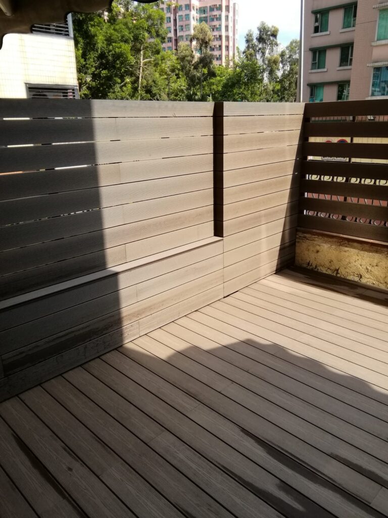 元朗金閣豪苑2座地下戶外木工程2