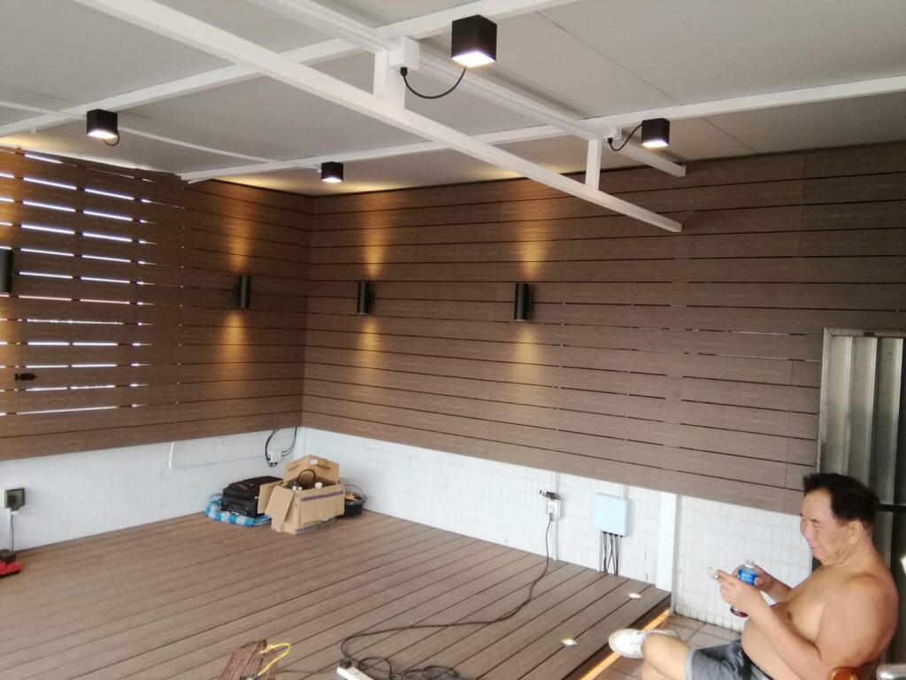 元朗順豐圍天台戶外木花園工程11