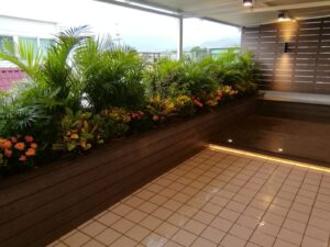 元朗順豐圍天台戶外木花園工程12