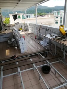 元朗順豐圍天台戶外木花園工程4