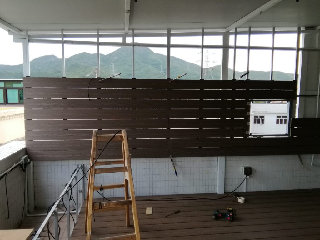 元朗順豐圍天台戶外木花園工程6