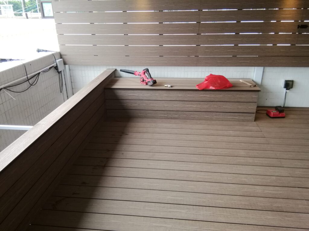 元朗順豐圍天台戶外木花園工程8