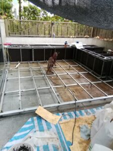 啟德尚珒盈地下後花園戶外木花園工程2