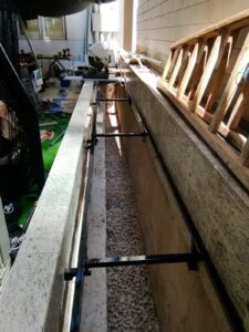 山頂干德道Cluny Park平台戶外木工程1