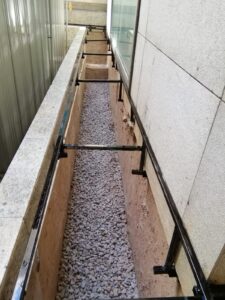 山頂干德道Cluny Park平台戶外木工程2