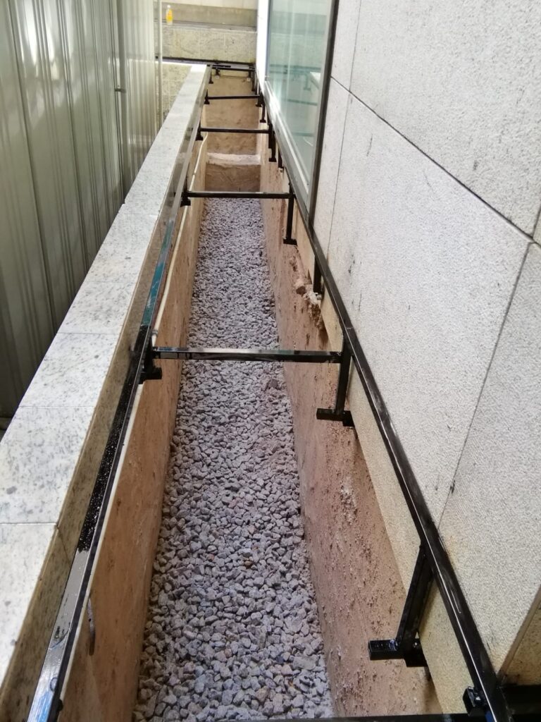 山頂干德道Cluny Park平台戶外木工程2