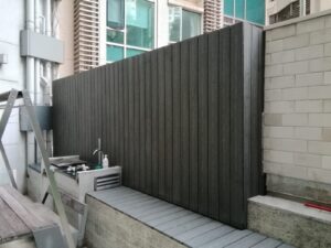 山頂干德道Cluny Park平台戶外木工程7