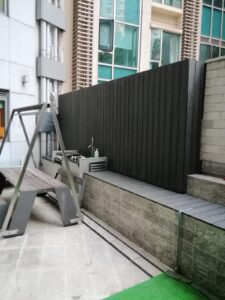 山頂干德道Cluny Park平台戶外木工程8