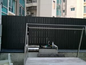 山頂干德道Cluny Park平台戶外木工程9