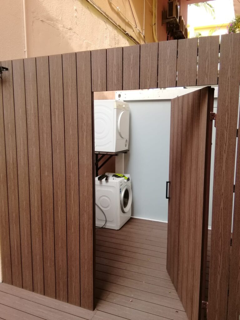 紅山半島獨立屋側花園戶外木工程11