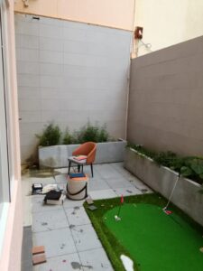 紅山半島獨立屋側花園戶外木工程2