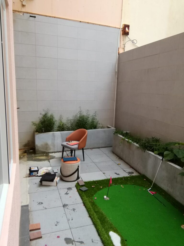 紅山半島獨立屋側花園戶外木工程2