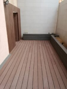 紅山半島獨立屋側花園戶外木工程7