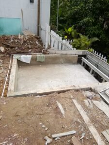 西貢木棉山獨立屋後花園按摩缸工程1