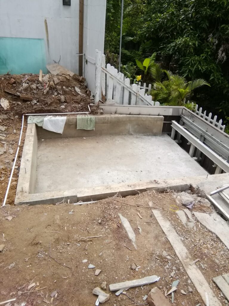 西貢木棉山獨立屋後花園按摩缸工程1