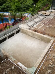 西貢木棉山獨立屋後花園按摩缸工程3