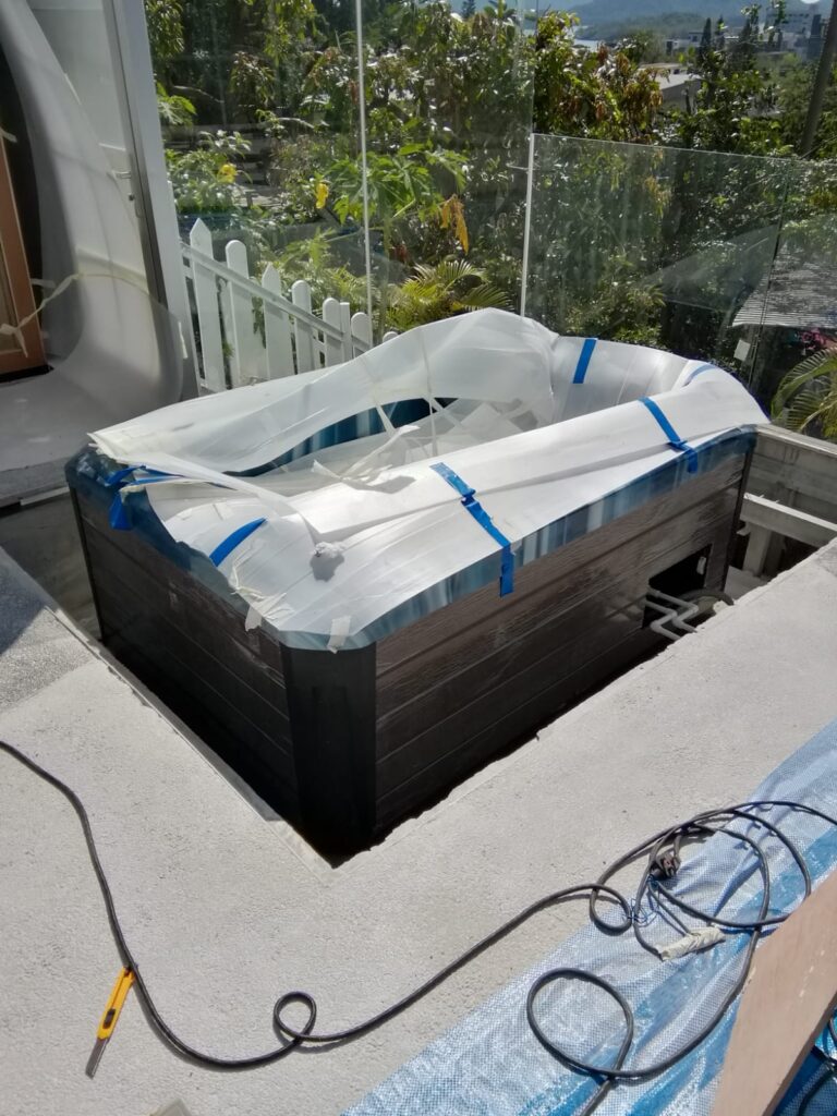 西貢木棉山獨立屋後花園按摩缸工程5