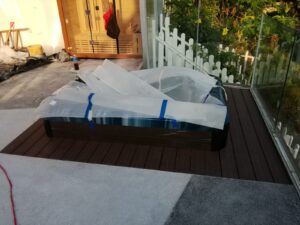 西貢木棉山獨立屋後花園按摩缸工程9