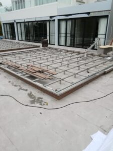 飛鵝山獨立屋後花園戶外木工程5