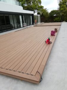 飛鵝山獨立屋後花園戶外木工程9