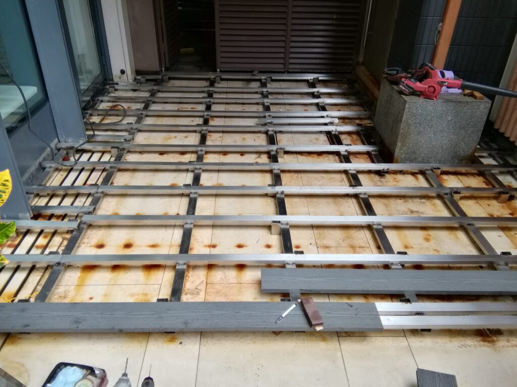 馬鞍山迎海地下戶外木工程3